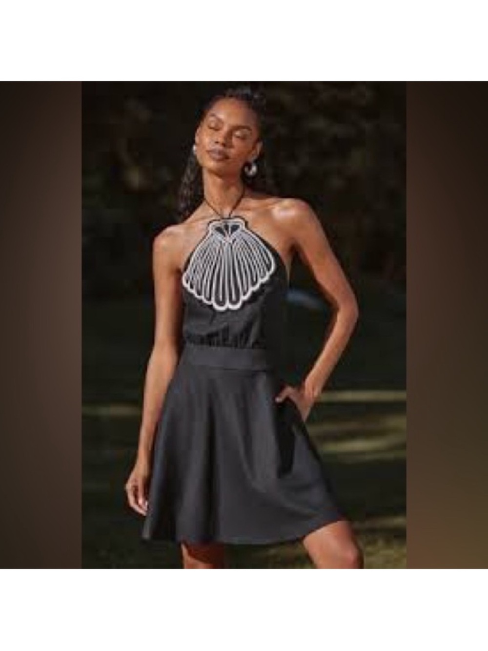 FARM Rio Black Mini Dress with Shell - Picture 12 of 12